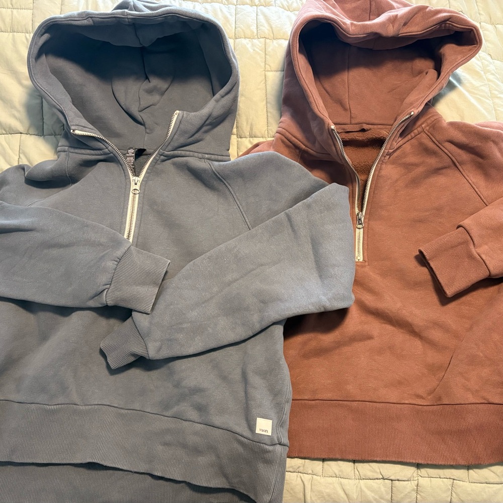Vuori women’s half-zip Restore hoodies